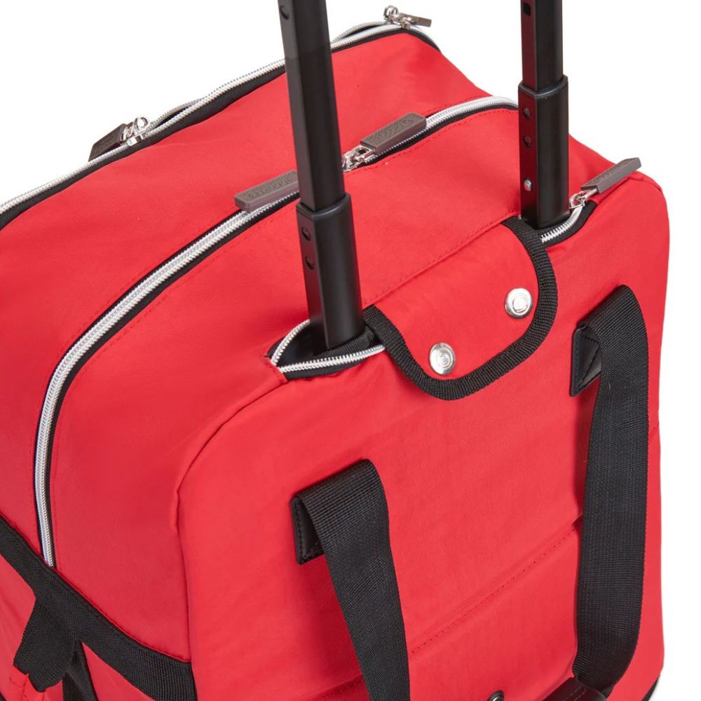 ZIPSAK WITH TROLLEY HANDLE-Red | Biaggi