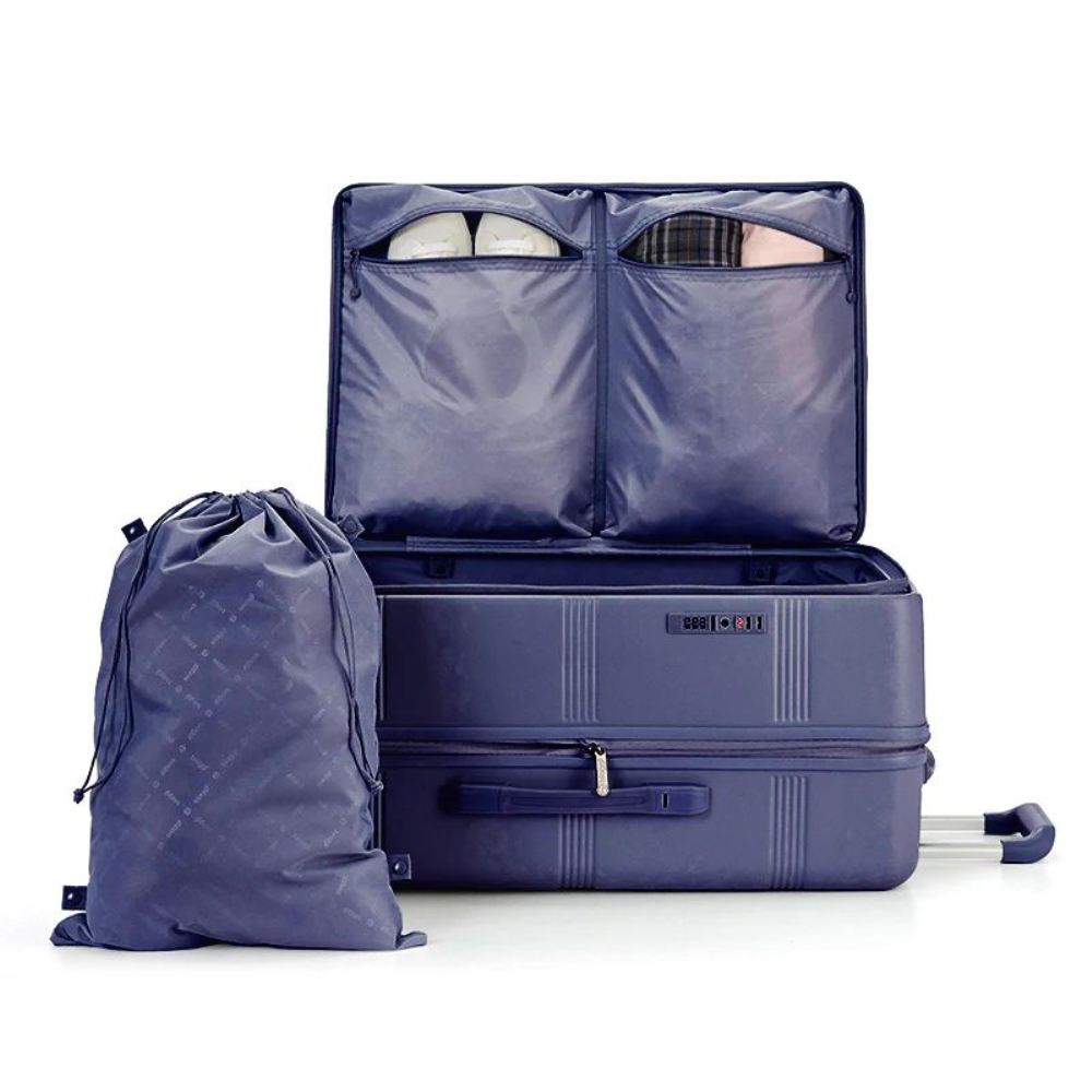 RUNWAY LARGE CHECK-IN SUITCASE-Navy Blue | Biaggi