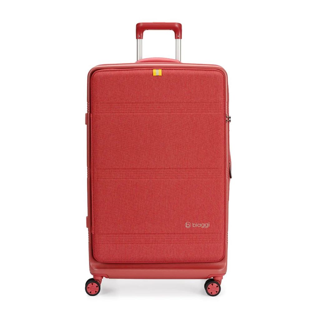 RUNWAY LARGE CHECK-IN SUITCASE-Red | Biaggi - Click Image to Close